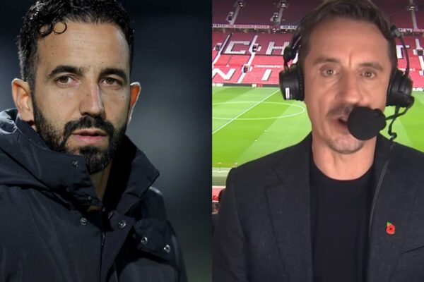 Rúben Amorim e Gary Neville