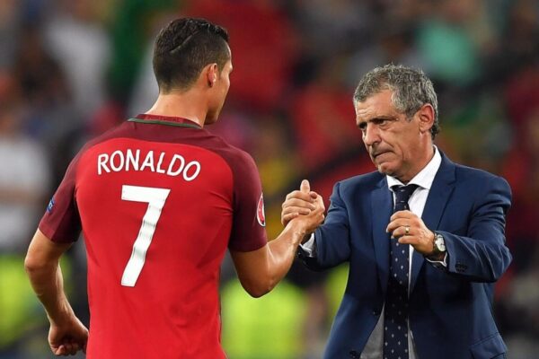 Cristiano Ronaldo e Fernando Santos