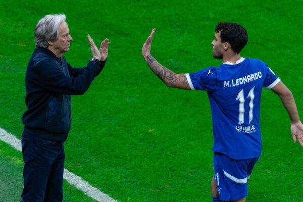 Jorge Jesus e Marcos Leonardo